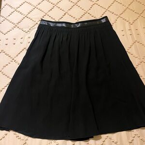 Prada Black A-Line Skirt